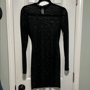 Quality Mesh Long Sleeve Dress
